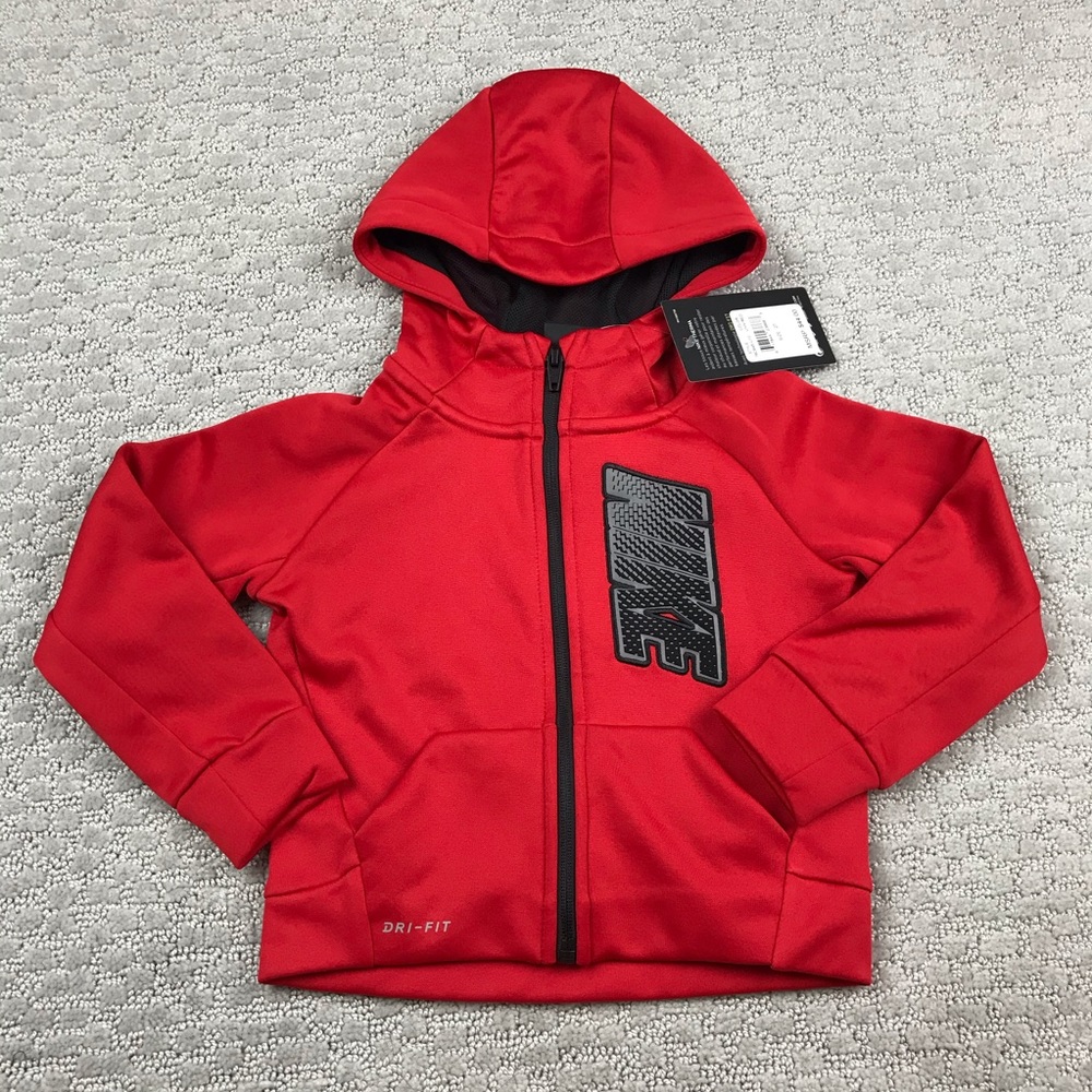 NWT Nike red dri-fit therma hoodie